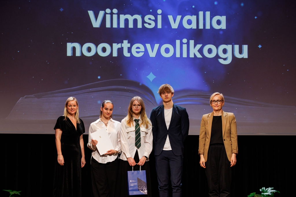 Viimsi noortevolikogu juhatus Noorte heaks tänuüritusel