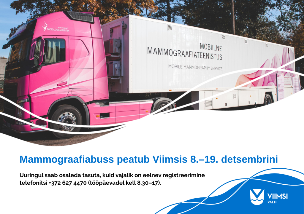 Mammograafiabuss peatub Viimsis 8.–19. detsembrini